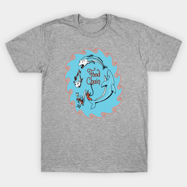 Food Chain T-Shirt by Doris4all